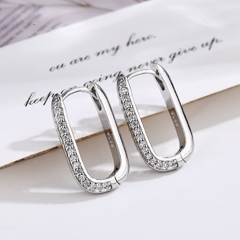High-grade Geometric Ear Clip Exquisite Simple And Light Luxury Earrings