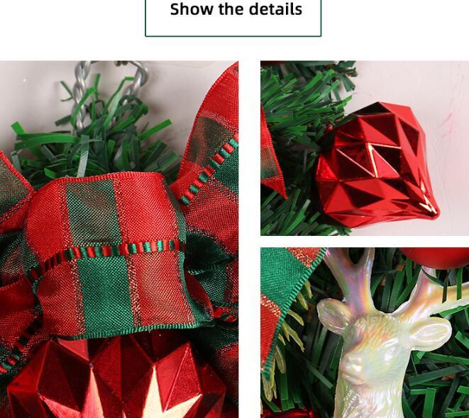 Christmas Decorations Reindeer Upside Down Tree Garland
