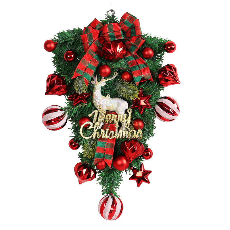 Christmas Decorations Reindeer Upside Down Tree Garland
