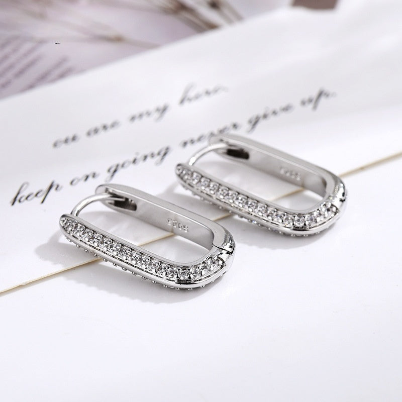 High-grade Geometric Ear Clip Exquisite Simple And Light Luxury Earrings