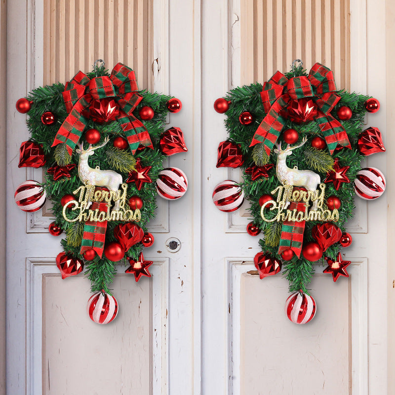 Christmas Decorations Reindeer Upside Down Tree Garland