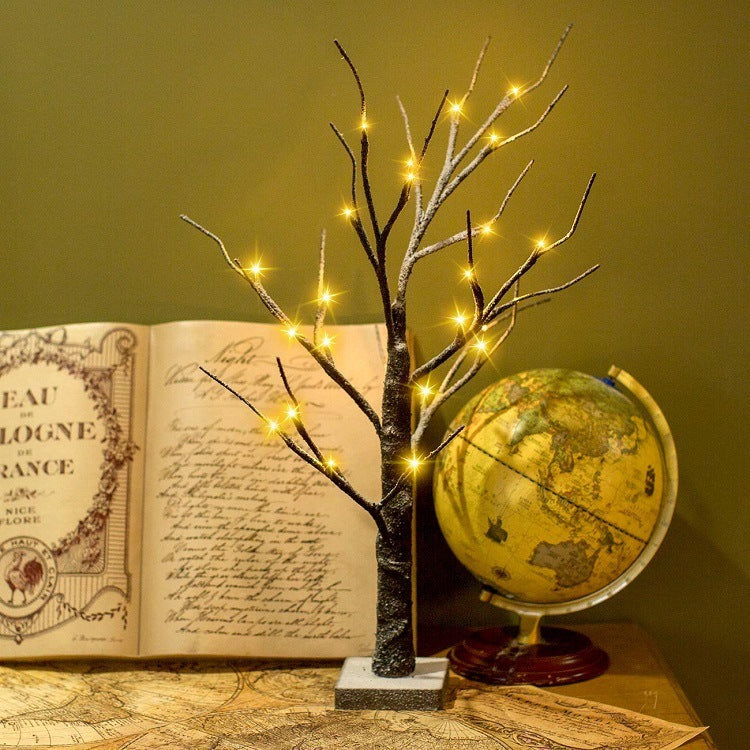 Christmas decoration lights for birch trees