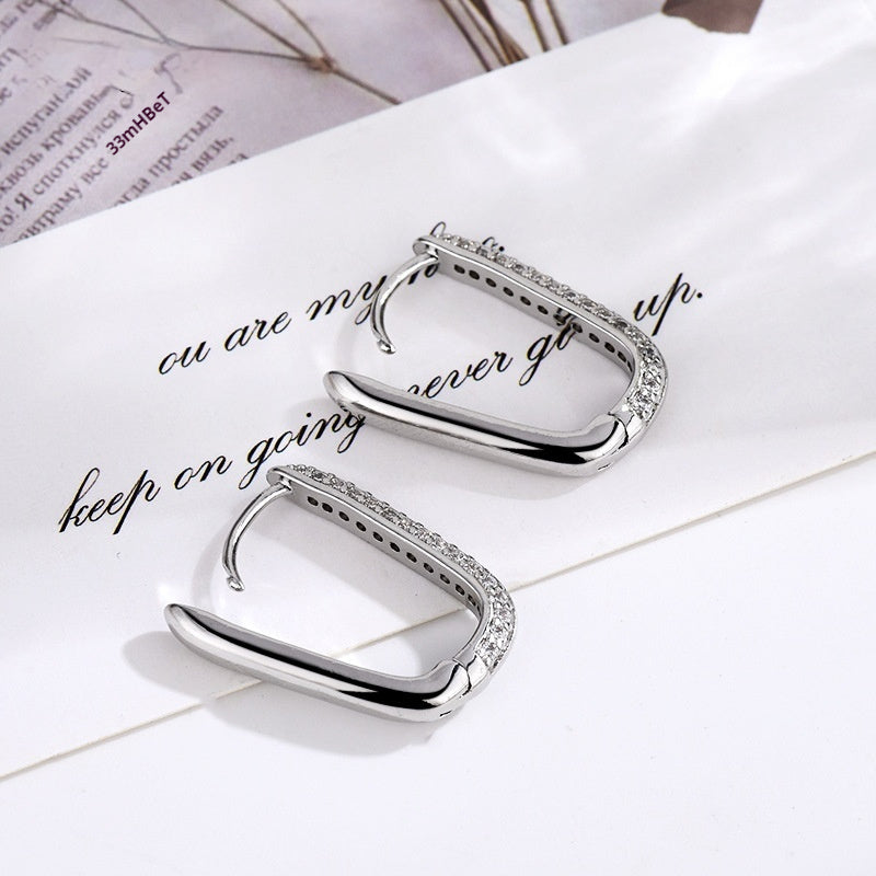 High-grade Geometric Ear Clip Exquisite Simple And Light Luxury Earrings