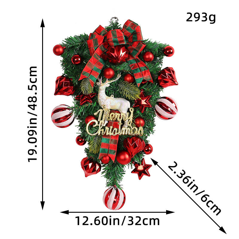 Christmas Decorations Reindeer Upside Down Tree Garland