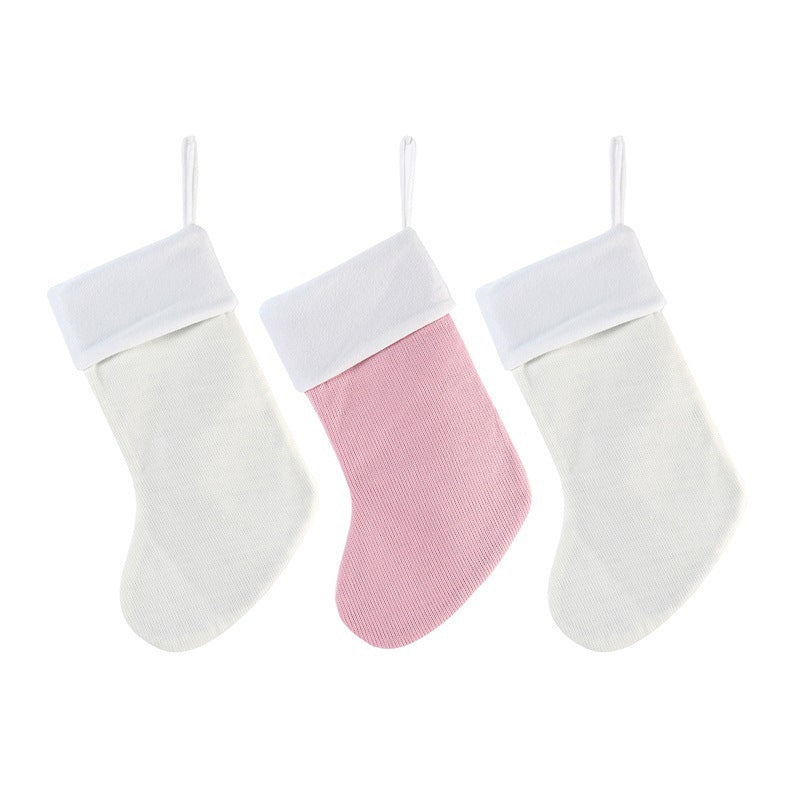 Babys First Christmas Fox Wool Gift Christmas Stockings