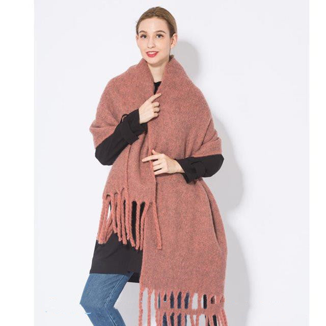 Autumn and winter scarf warm tassel ladies