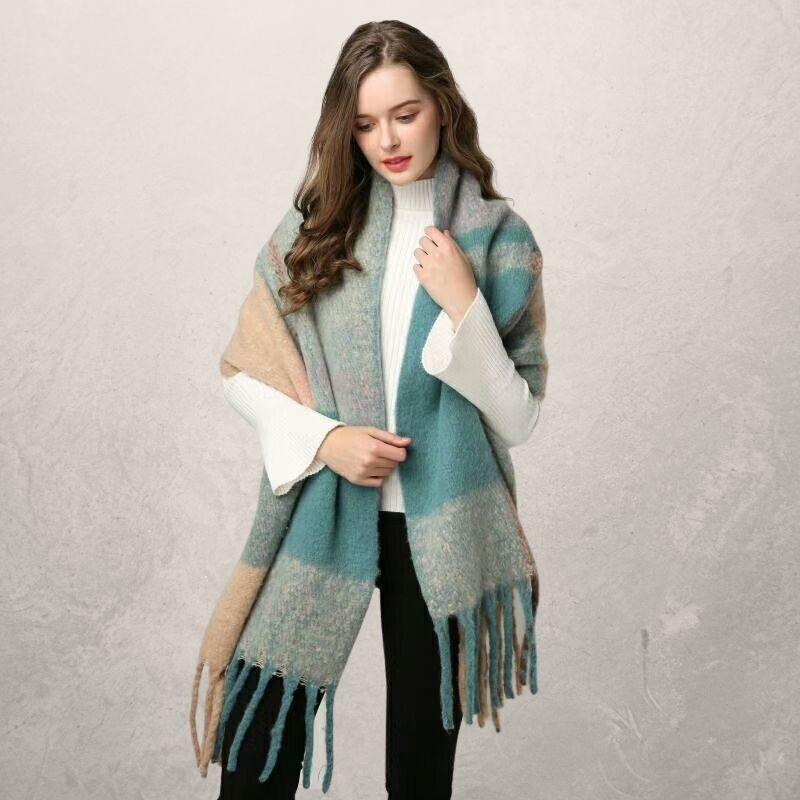 Autumn and winter scarf warm tassel ladies