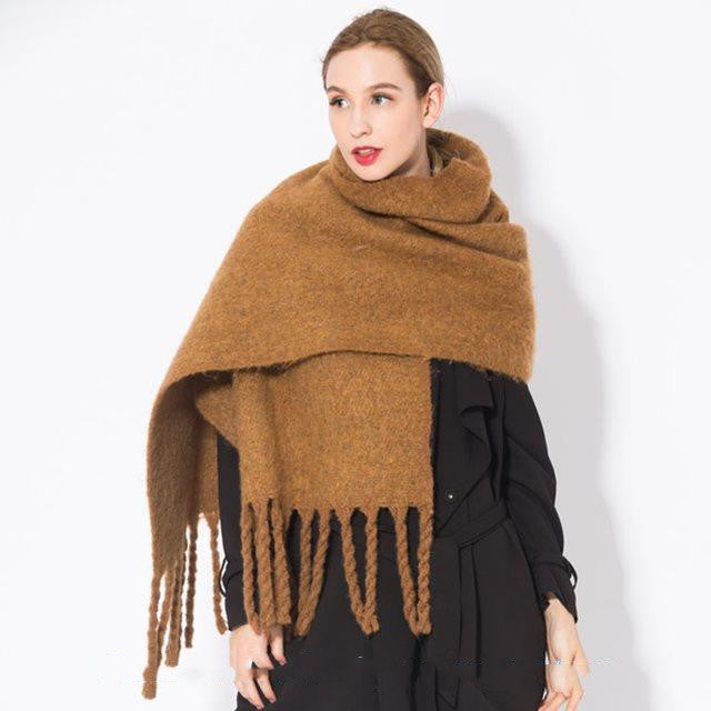 Autumn and winter scarf warm tassel ladies