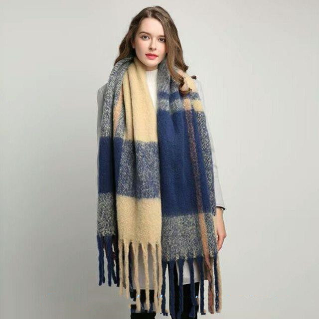 Autumn and winter scarf warm tassel ladies