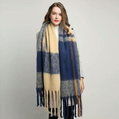 Autumn and winter scarf warm tassel ladies