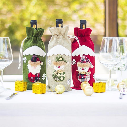 Christmas Decorations Christmas Wine Bottle Socks Gift Bags