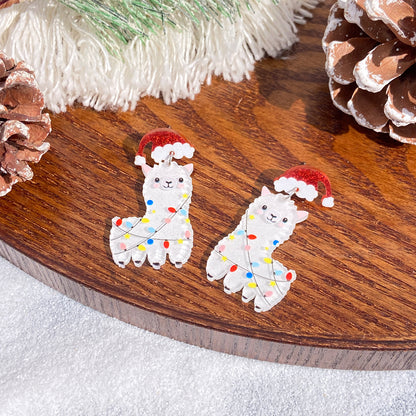 Christmas Earrings Female Contrast Color Cute XINGX Christmas Tree Earrings