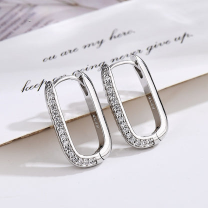 High-grade Geometric Ear Clip Exquisite Simple And Light Luxury Earrings