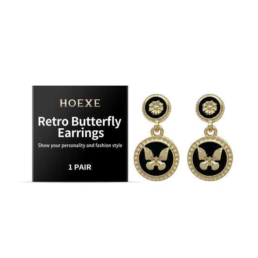 Retro Butterfly Earrings