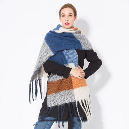 Autumn and winter scarf warm tassel ladies