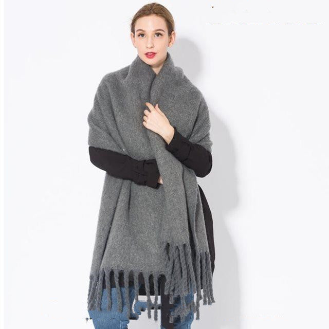 Autumn and winter scarf warm tassel ladies