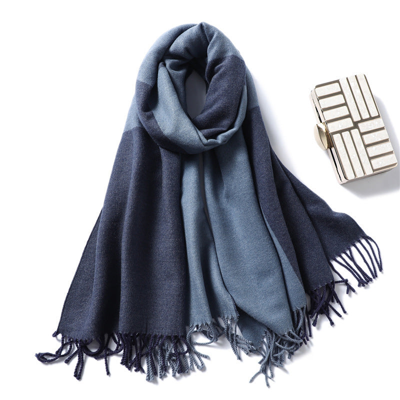 Ladies Fashion Color Block Scarf