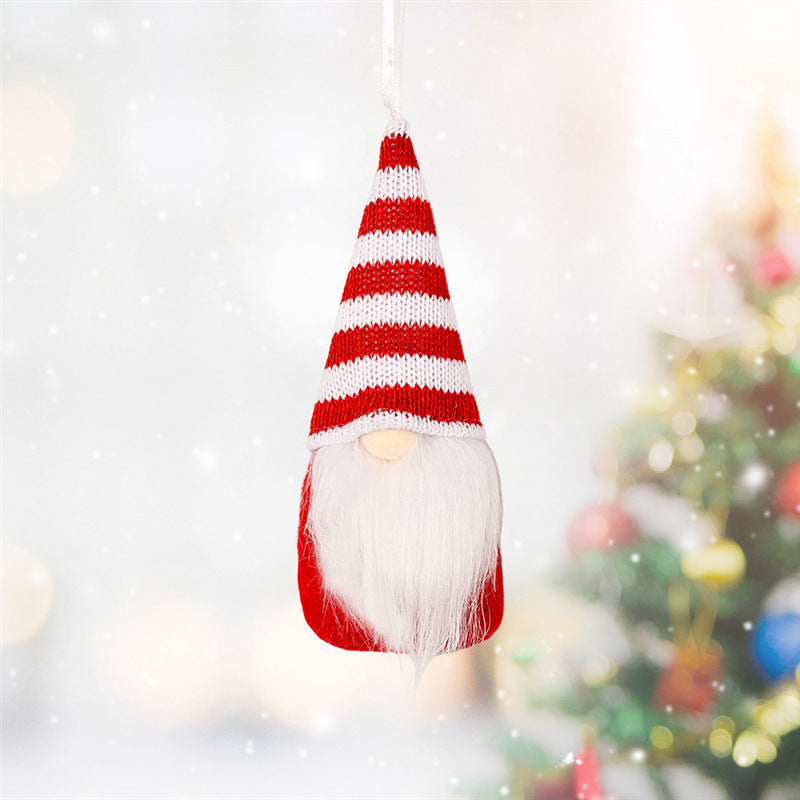Christmas Decorations Christmas Knitted Small Gonk Gnome Hanging decoration