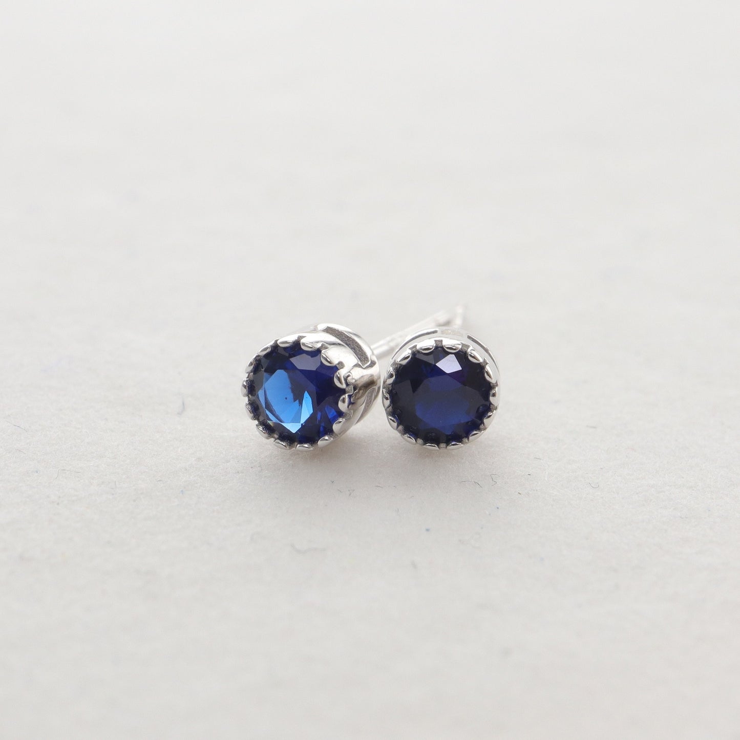 S925 Silver Multi-color Diamond Stud Earrings Single Rhinestone Earrings
