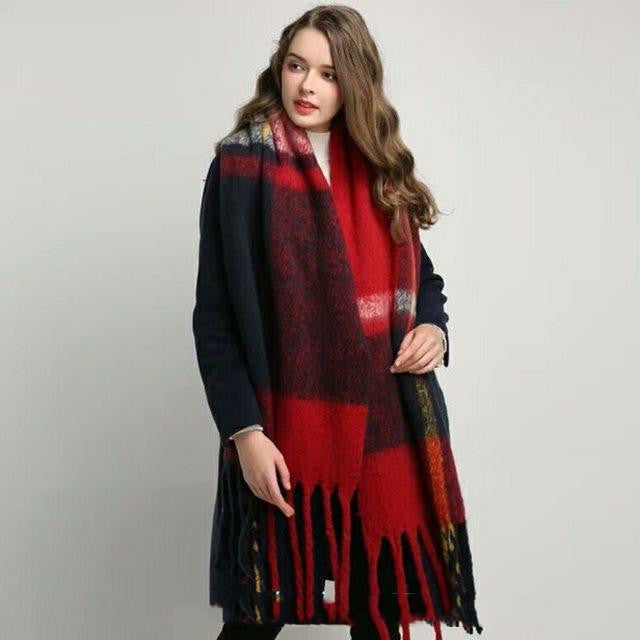 Autumn and winter scarf warm tassel ladies