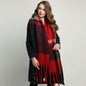 Autumn and winter scarf warm tassel ladies
