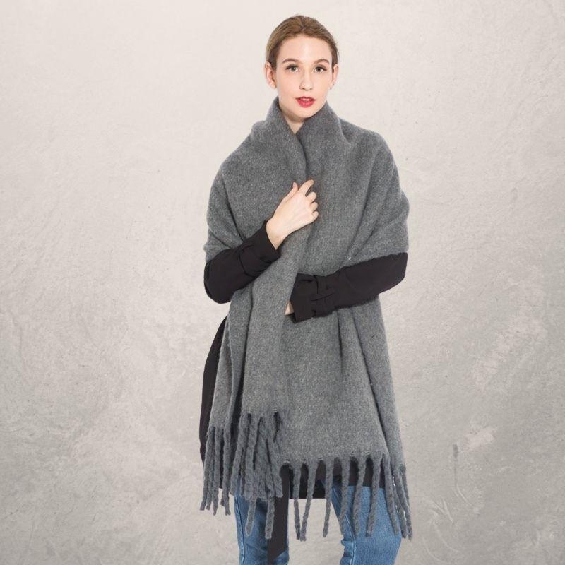 Autumn and winter scarf warm tassel ladies