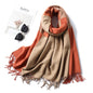 Ladies Fashion Color Block Scarf