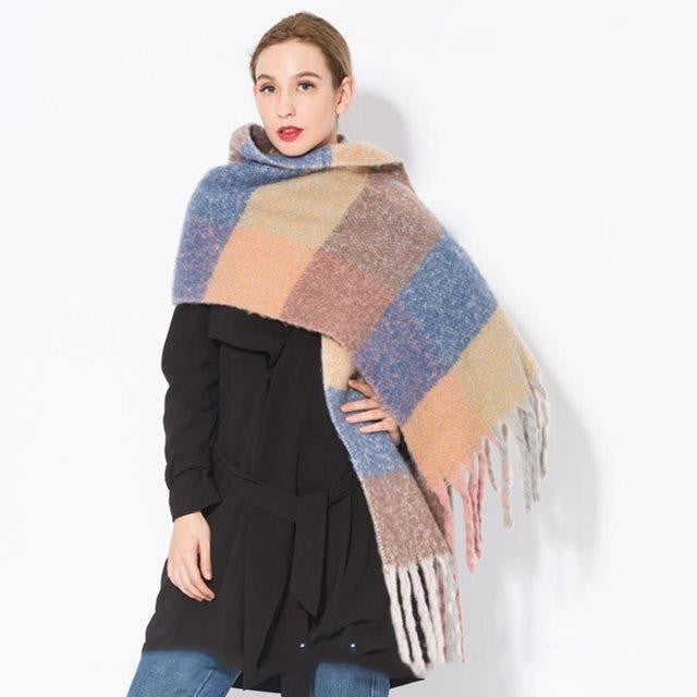 Autumn and winter scarf warm tassel ladies