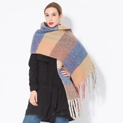 Autumn and winter scarf warm tassel ladies