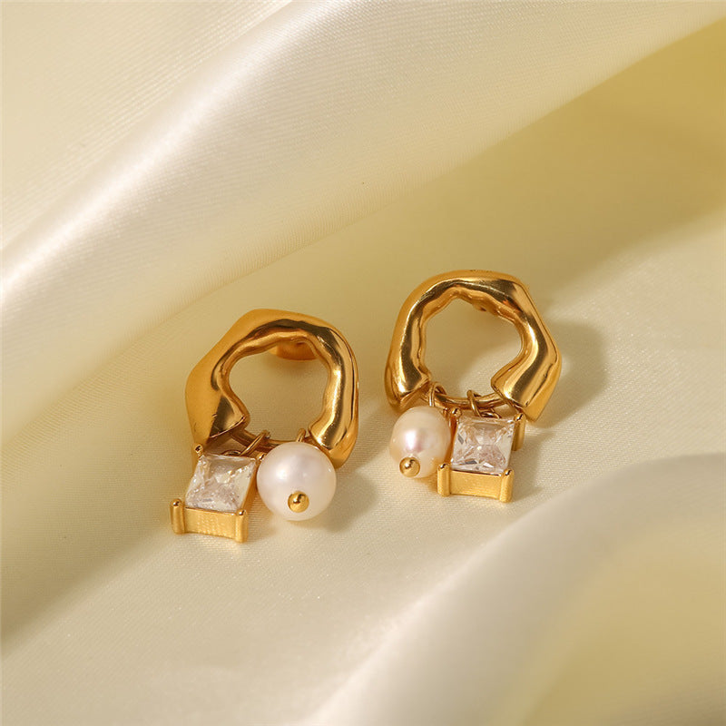 Ins French Retro Personalized Pendant Earrings