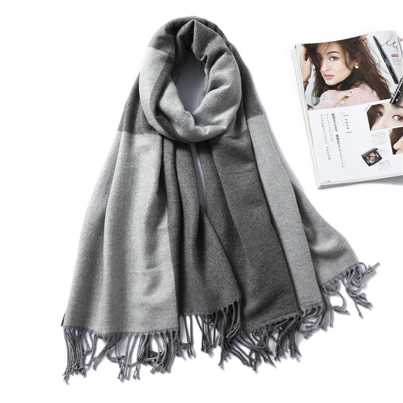 Ladies Fashion Color Block Scarf