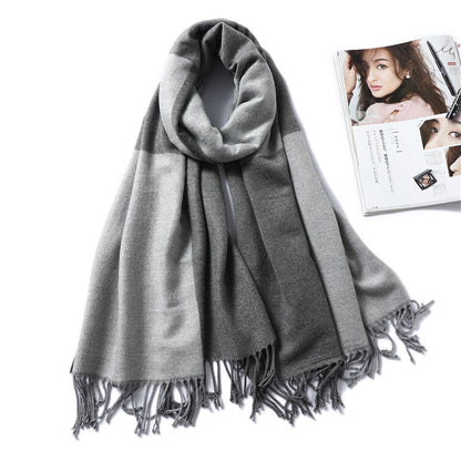 Ladies Fashion Color Block Scarf