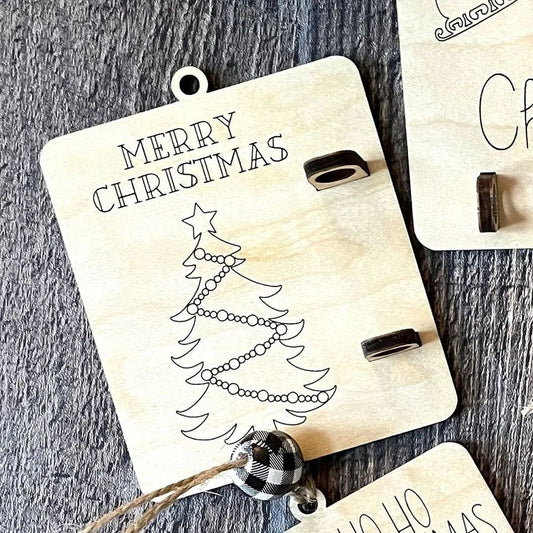 Christmas Lucky Money Clip Money Tree Rack Gift Card