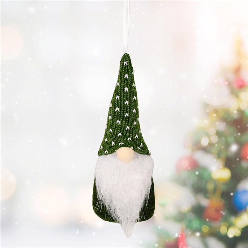 Christmas Decorations Christmas Knitted Small Gonk Gnome Hanging decoration