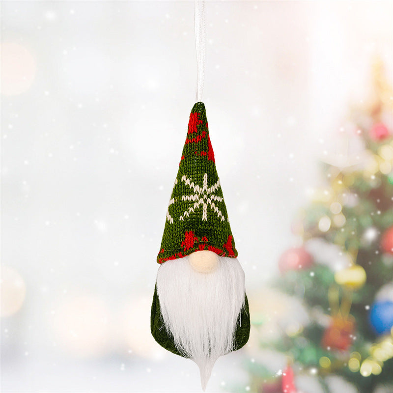 Christmas Decorations Christmas Knitted Small Gonk Gnome Hanging decoration