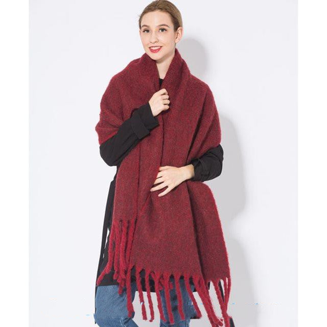 Autumn and winter scarf warm tassel ladies