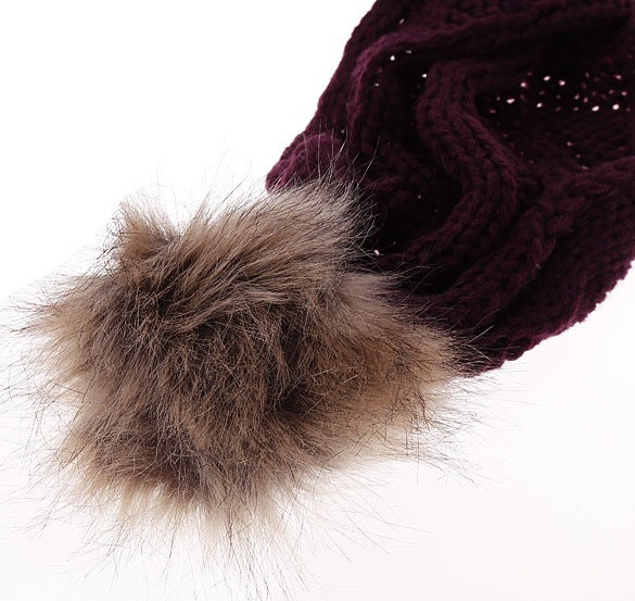 Ladies Woolen Scarf Hat Set Figure 8 Hat Scarf Set