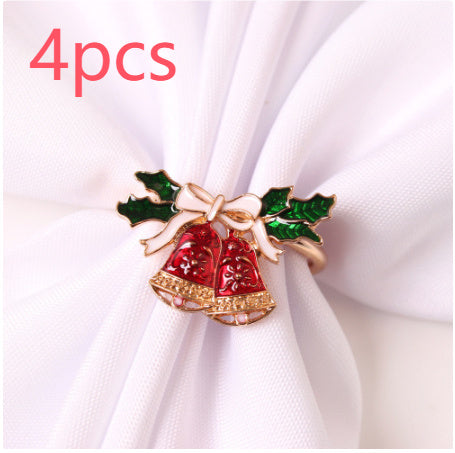 Christmas Tree Napkin Ring Snowflake Napkin Button