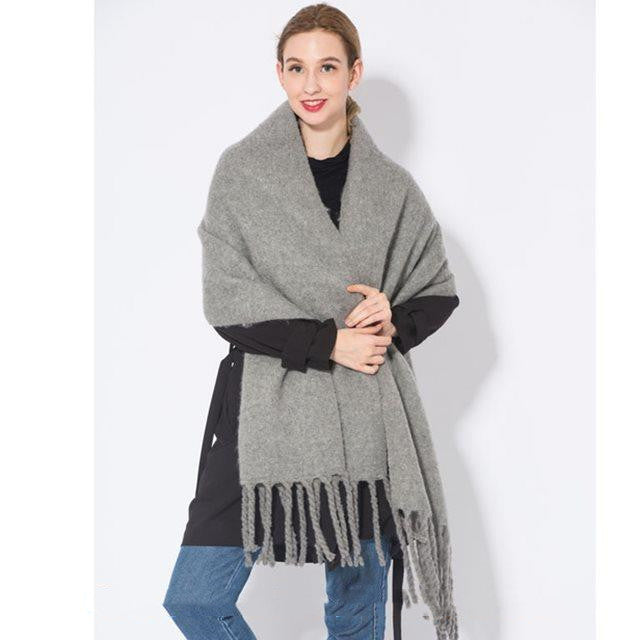 Autumn and winter scarf warm tassel ladies