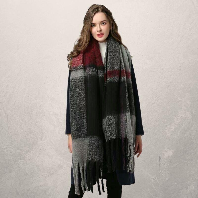 Autumn and winter scarf warm tassel ladies