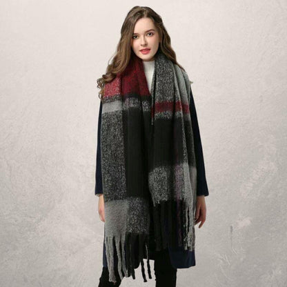Autumn and winter scarf warm tassel ladies