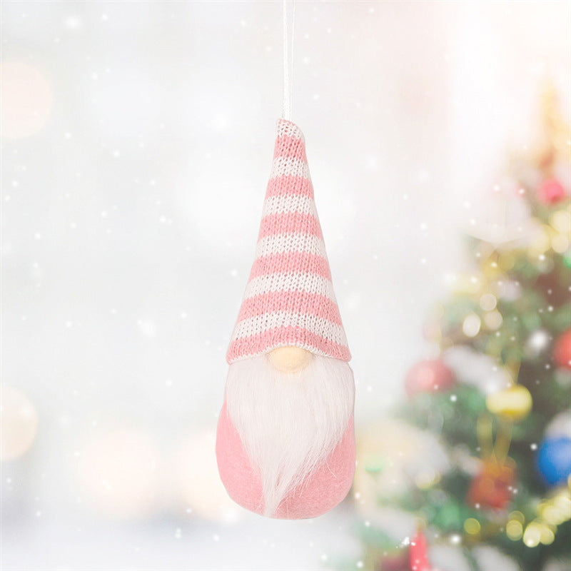 Christmas Decorations Christmas Knitted Small Gonk Gnome Hanging decoration