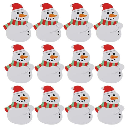 Christmas Snowman Lollipop Decorative Paper Card DIY Decoration