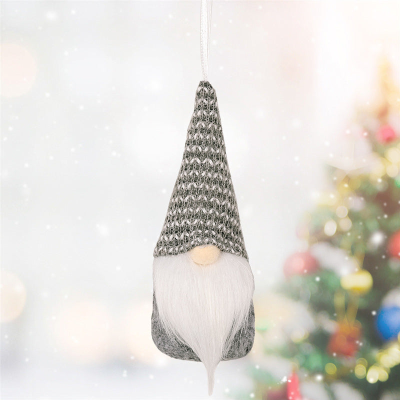 Christmas Decorations Christmas Knitted Small Gonk Gnome Hanging decoration