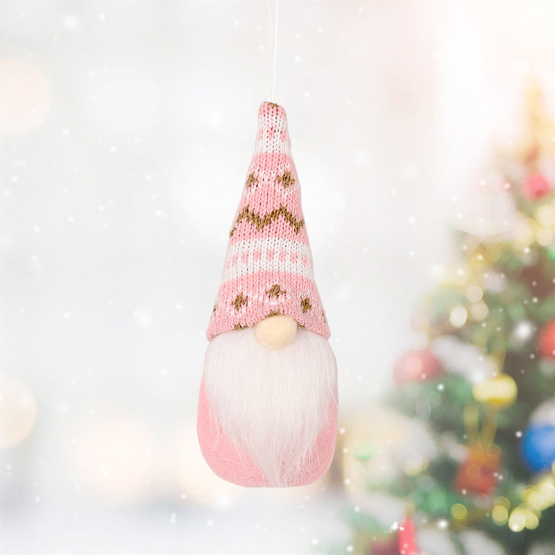 Christmas Decorations Christmas Knitted Small Gonk Gnome Hanging decoration