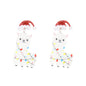Christmas Earrings Female Contrast Color Cute XINGX Christmas Tree Earrings